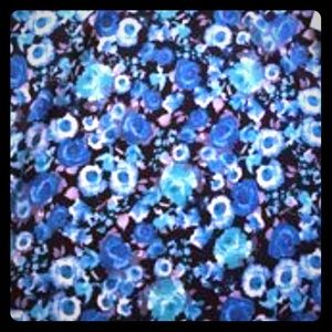 LulaRoe Black with blue floral Cassie